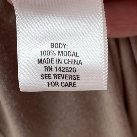 Sunday Super Soft Coral to Beige Ombré 3/4 Sleeve Ruched Side Shirt Top Size 1X - Picture 8 of 8